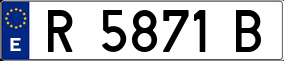 Trailer License Plate